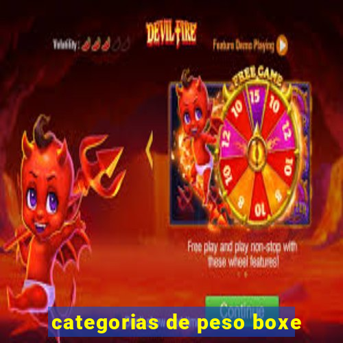 categorias de peso boxe